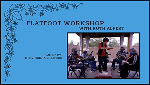 Link to yotube video of flatfoot dance workshop with Ruth Alpert and Virginia Creepers